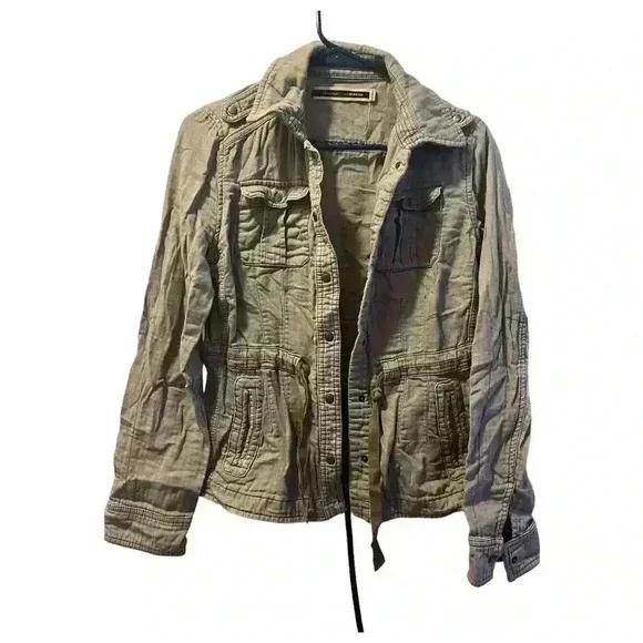 Daughters of the Liberation Olive Canvas Military Jacket Size Small - Picture 2 of 6